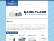 Tablet Screenshot of dockbox.com